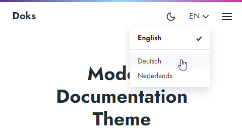 Multilingual Support